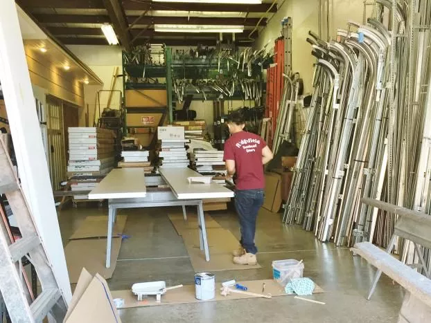 An employee at Ridgefield Overhead Doors LLC